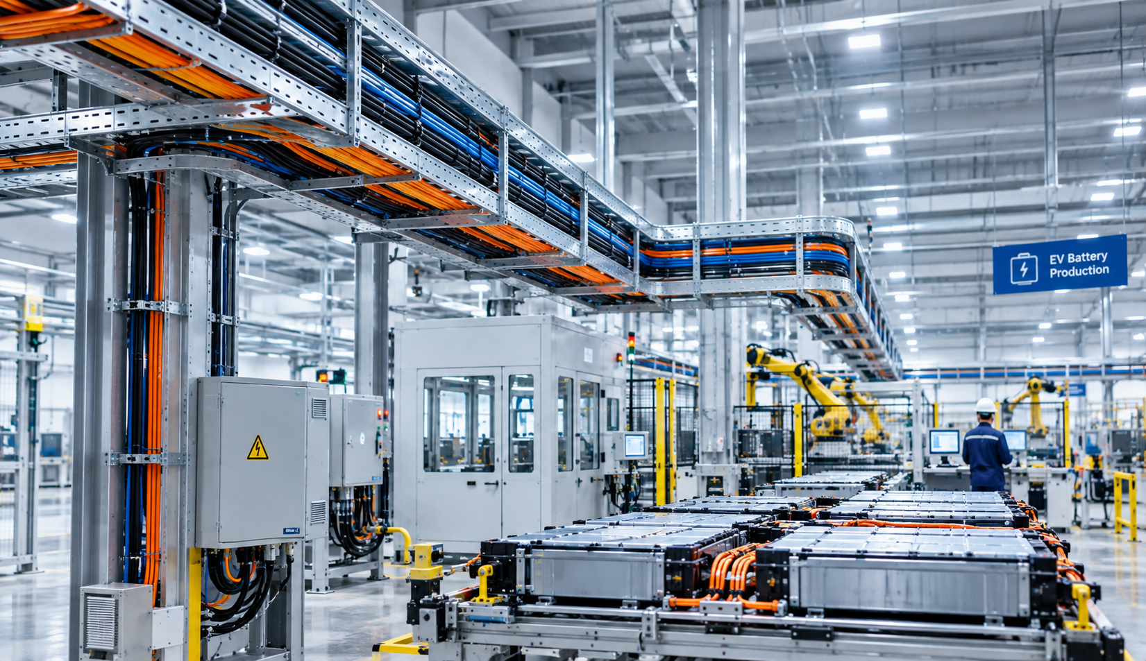 Cable Tray Systems for EV Battery Plants