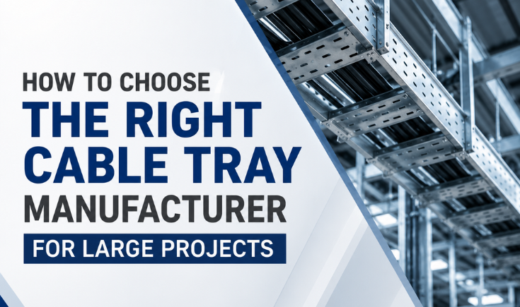 Choosing the right cable tray manufacturer for large industrial projects by Hutaib Electricals
