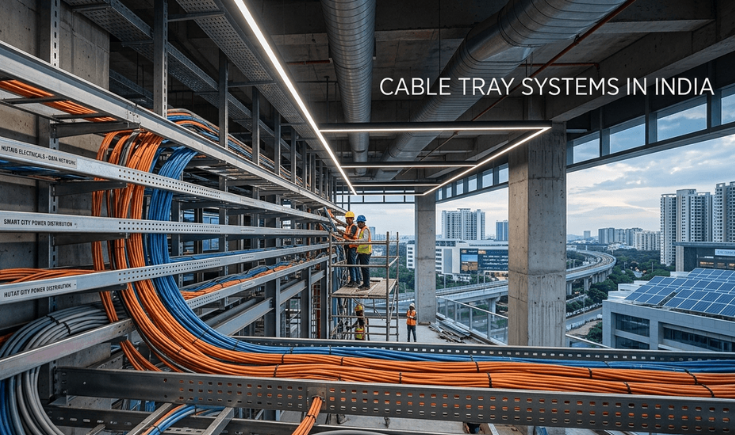 Smart city electrical infrastructure with industrial cable tray systems in India